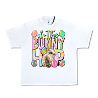 White Do the bunny hop Easter Day Urban Heavy Tee - Neo Western