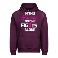Mauve Wine In This Family No One Fights Alone Cancer Survivor Urban Hoodie - Bettercallsaul