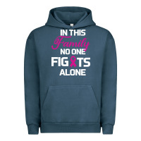 Pigment Midnight Navy In This Family No One Fights Alone Cancer Survivor Urban Hoodie - Bettercallsaul