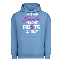 Pigment Pebble Blue In This Family No One Fights Alone Cancer Survivor Urban Hoodie - Bettercallsaul