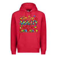 Cardinal see the ability not the disability Premium Hoodie - LillyAllenDesigns