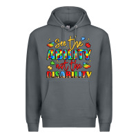 Rock see the ability not the disability Premium Hoodie - LillyAllenDesigns