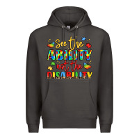 Smoke see the ability not the disability Premium Hoodie - LillyAllenDesigns