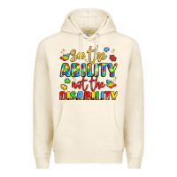 Tofu see the ability not the disability Premium Hoodie - LillyAllenDesigns