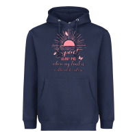 Navy spririt religious quote Heavyweight Hoodie - MaliasSmallBusiness