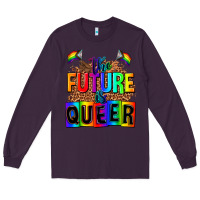 Plum the fuuture is queer Long Sleeve Tee - AdoDesignShop