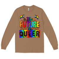Toasted Coconut the fuuture is queer Long Sleeve Tee - AdoDesignShop