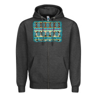 Charcoal Heather turquoise gemstone background Zipper Hoodie - AdoDesignShop