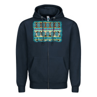 Navy turquoise gemstone background Zipper Hoodie - AdoDesignShop