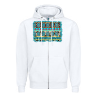 White turquoise gemstone background Zipper Hoodie - AdoDesignShop