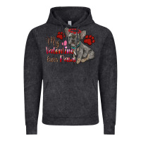 Vintage Black my valentine has paws french bulldog Vintage Hoodie - RanaPortraitStore