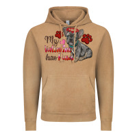 Vintage Camel my valentine has paws french bulldog Vintage Hoodie - RanaPortraitStore