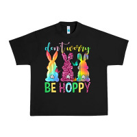 Black Don't worry be hoppy Easter Day Urban Heavy Tee - Neo Western