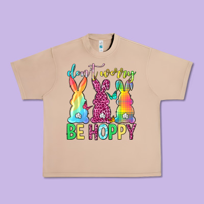 Don't Worry Be Hoppy Easter Day Urban Heavy Tee Designed By Neo Western