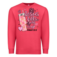 Cardinal valentine jesus fills my cup Premium Sweatshirt - MaliasSmallBusiness