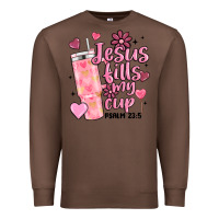 Chestnut valentine jesus fills my cup Premium Sweatshirt - MaliasSmallBusiness