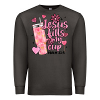 Smoke valentine jesus fills my cup Premium Sweatshirt - MaliasSmallBusiness