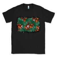 Black christmas gift box and leopard background Classic Tee - BundleAndBundleShop