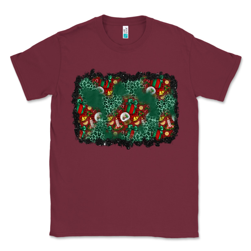 Christmas Gift Box And Leopard Background Classic Tee by BundleAndBundleShop | Teevron