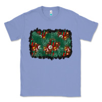 Colony Blue christmas gift box and leopard background Classic Tee - BundleAndBundleShop