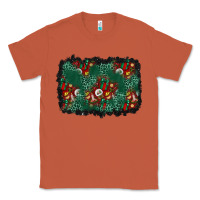 Copper christmas gift box and leopard background Classic Tee - BundleAndBundleShop