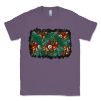 Lavender christmas gift box and leopard background Classic Tee - BundleAndBundleShop