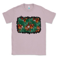Lilac christmas gift box and leopard background Classic Tee - BundleAndBundleShop