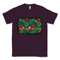 Plum christmas gift box and leopard background Classic Tee - BundleAndBundleShop