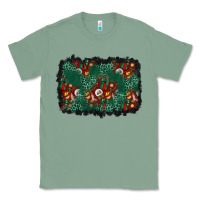 Sage christmas gift box and leopard background Classic Tee - BundleAndBundleShop