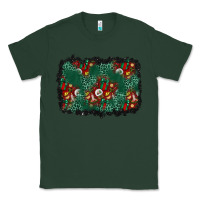 Sports Green christmas gift box and leopard background Classic Tee - BundleAndBundleShop