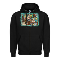 Black tribe tent western background Zipper Hoodie - AdoDesignShop
