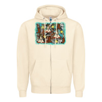 Sandshell tribe tent western background Zipper Hoodie - AdoDesignShop