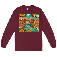 Burgundy senior 2024 tumbler  2 artiststas Long Sleeve Tee - Artiststas