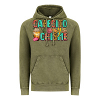 Vintage Olive cafecito y chisme Vintage Hoodie - Zillion Design Studio