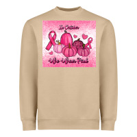 Mushroom in october we wear pink pumpkin Heavyweight Sweatshirt - RanaPortraitStore
