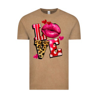 Vintage Coffee love lips Vintage Tee - FaDigitalArtStudio