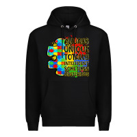 Black always unique totally intelligent sometimes myster Premium Hoodie - LillyAllenDesigns