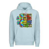 Blue Mist always unique totally intelligent sometimes myster Premium Hoodie - LillyAllenDesigns