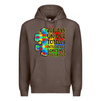 Coffee always unique totally intelligent sometimes myster Premium Hoodie - LillyAllenDesigns