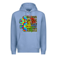Colony Blue always unique totally intelligent sometimes myster Premium Hoodie - LillyAllenDesigns