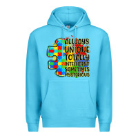 Ocean Blue always unique totally intelligent sometimes myster Premium Hoodie - LillyAllenDesigns