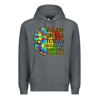 Rock always unique totally intelligent sometimes myster Premium Hoodie - LillyAllenDesigns