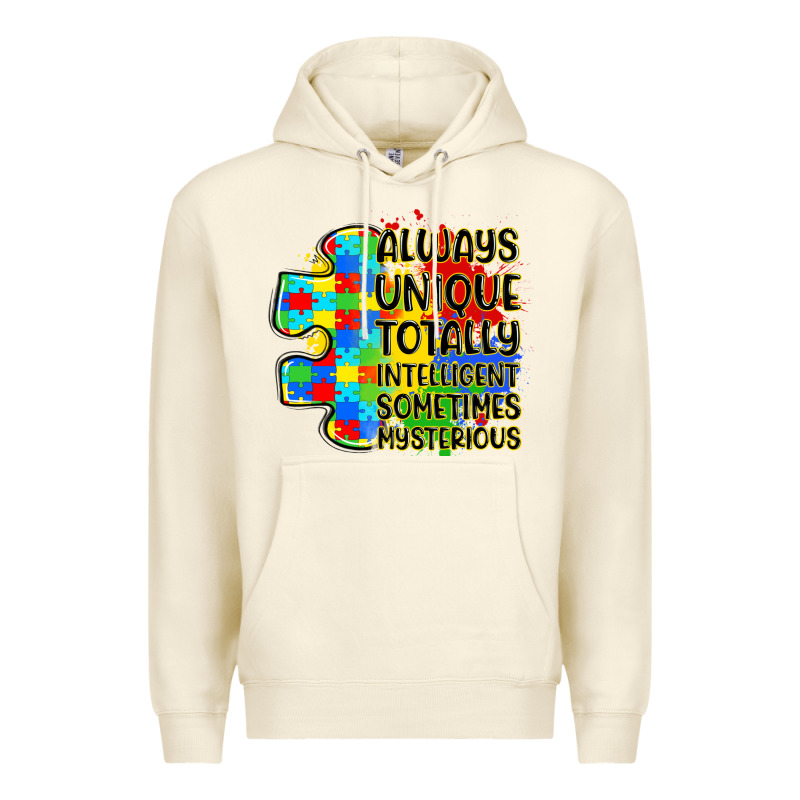 Always Unique Totally Intelligent Sometimes Myster Premium Hoodie by LillyAllenDesigns | Teevron