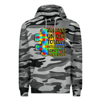 Slate Camo always unique totally intelligent sometimes myster Premium Hoodie - LillyAllenDesigns