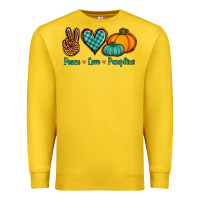 Lemon Peace love pumpkins Premium Sweatshirt - NancyCooperArtShop