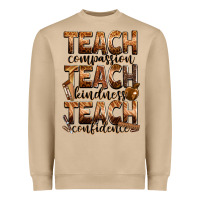 Mushroom teach compassion teach kindness teach confidence Heavyweight Sweatshirt - Zillion Design Studio
