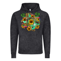 Vintage Black texas map Vintage Hoodie - Zillion Design Studio