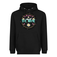 Black by the power of the name Heavyweight Hoodie - MaliasSmallBusiness