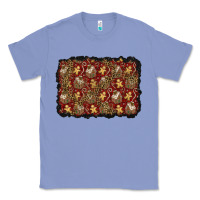Colony Blue christmas gingerbread man and house background Classic Tee - BundleAndBundleShop