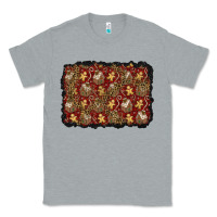 Heather Grey christmas gingerbread man and house background Classic Tee - BundleAndBundleShop